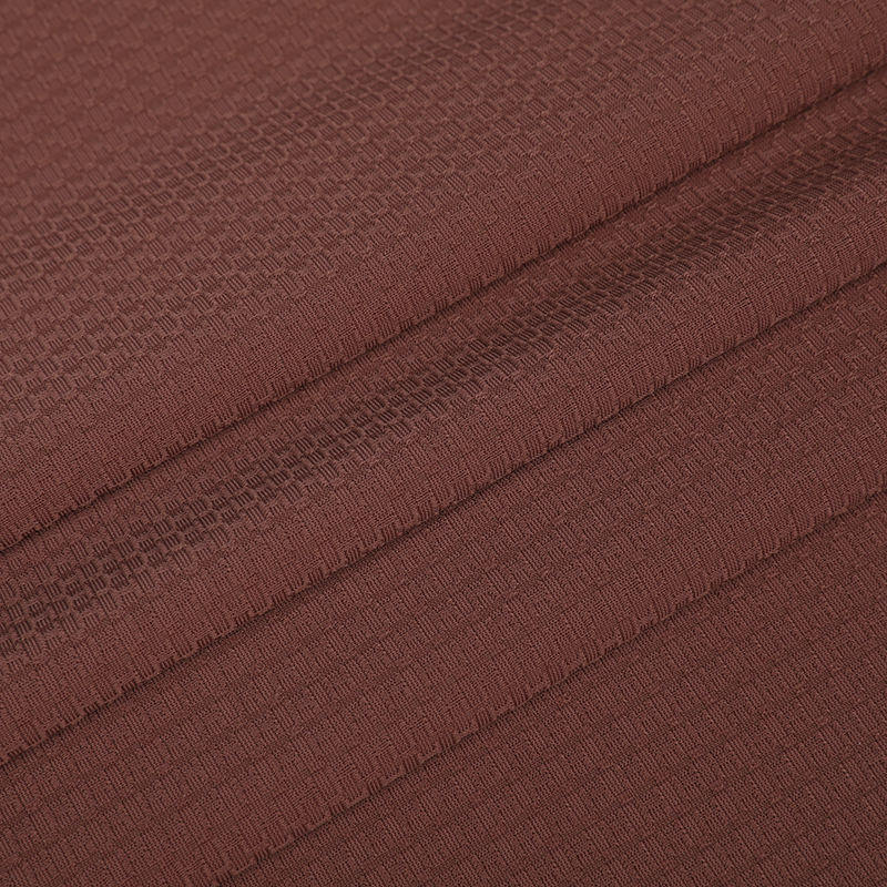 Apj1085 Warp Knitted BROCADE JACKTED Velox-siccatio fortuita vestimentum fabricae